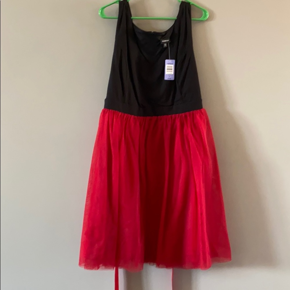 Black and red dress